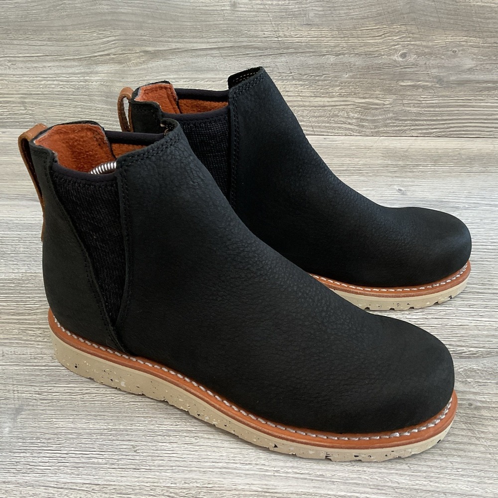 Irish Setter Fifty Chelsea Boots Black Leather Sole A3929 Women Size 8 NEW